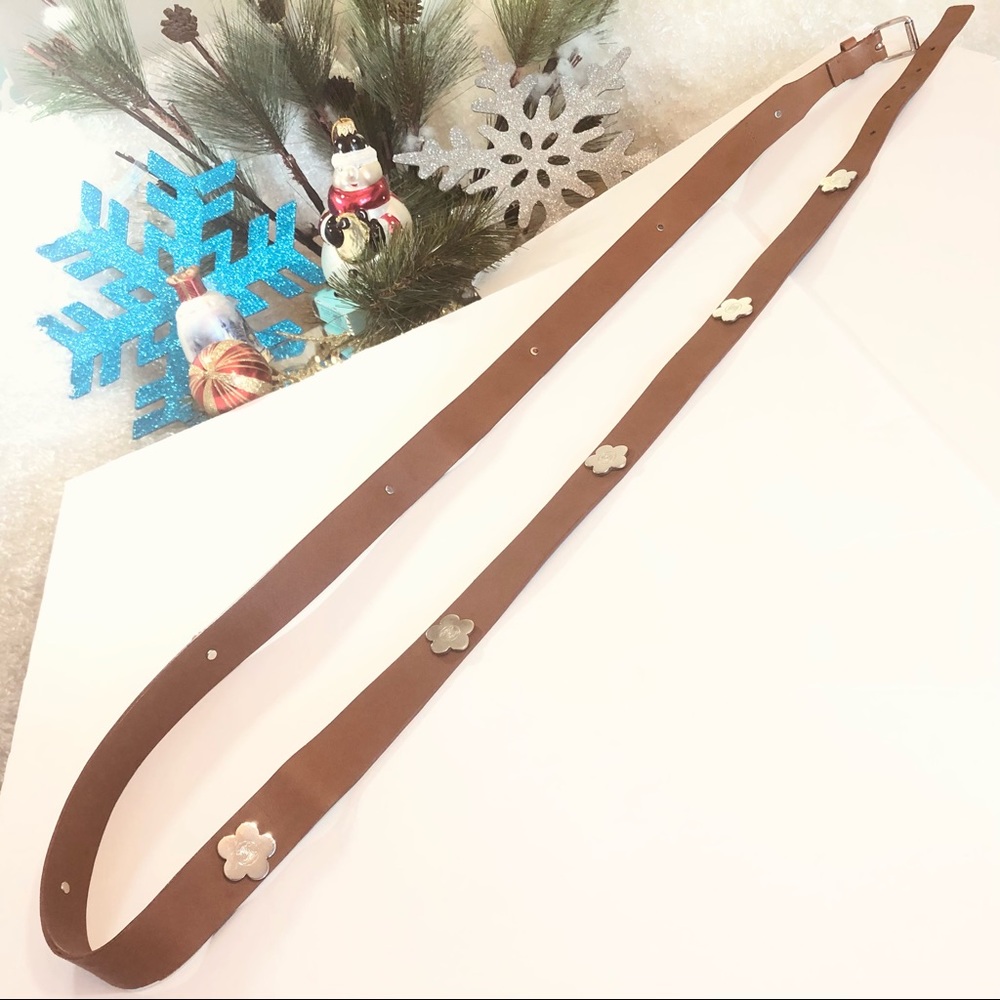 Celine Brown Leather Double Wrap Belt. - Picture 9 of 14